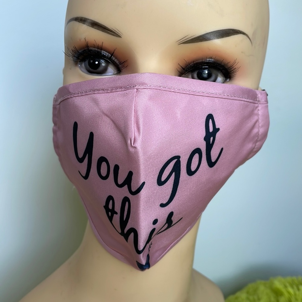 Face Mask & Matching Hair Tie “ You got This “